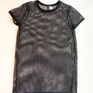 Black Mesh Tunic